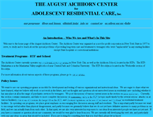 Tablet Screenshot of aichhorn.org